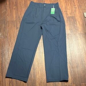 Halara Navy Blue Wide-Leg Trousers